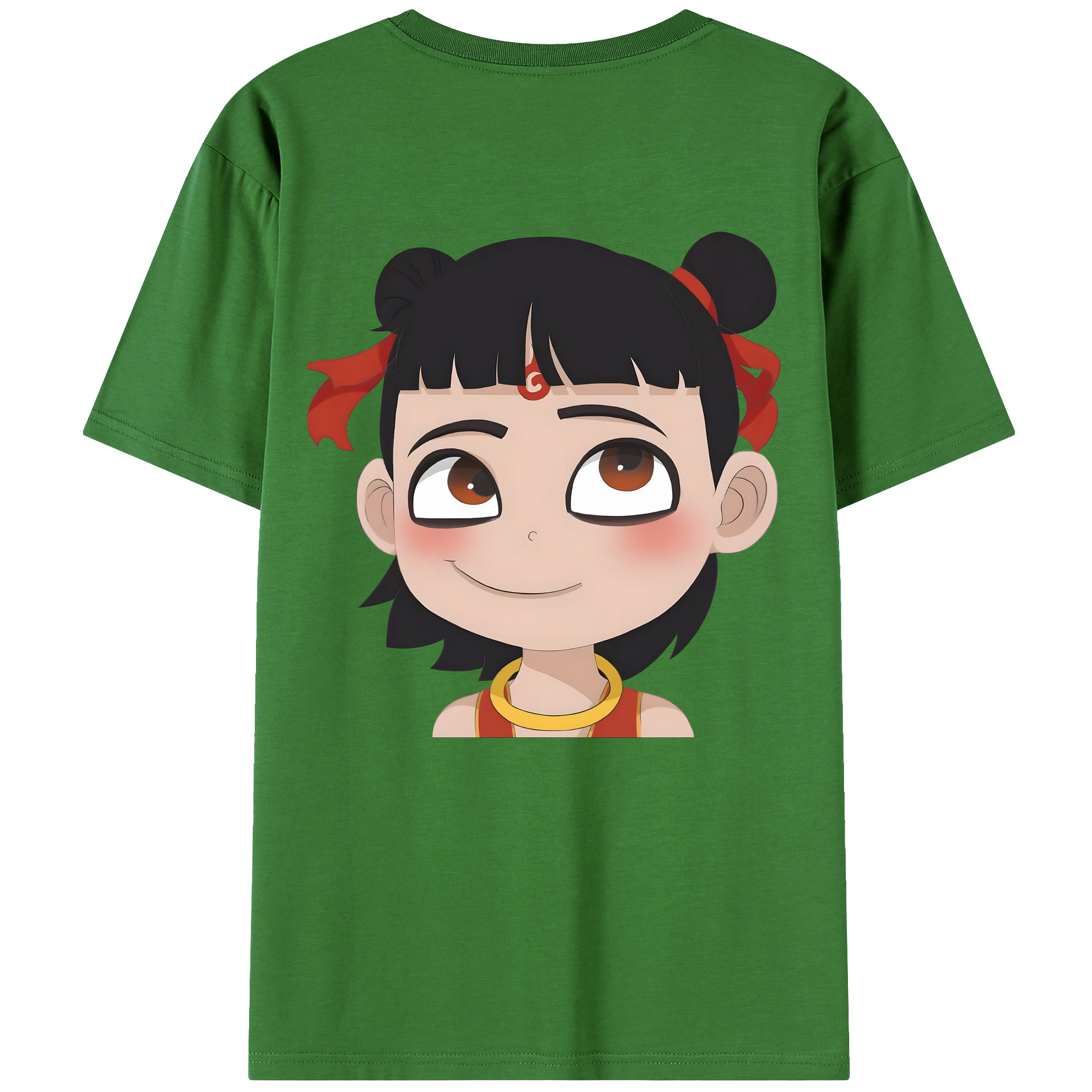 （画像用） Ne Zha 2 ナタ 魔童の大暴れ レディース半袖Tシャツ(バックプリント)